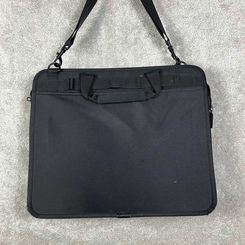 Vintage IBM ThinkPad Black Laptop Messenger Bag Briefcase Shoulder Strap 16" - Picture 7 of 16